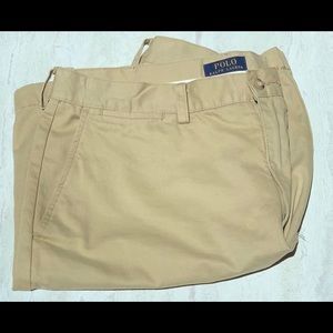 Men’s Ralph Lauren Flat Front Khaki Shorts 34